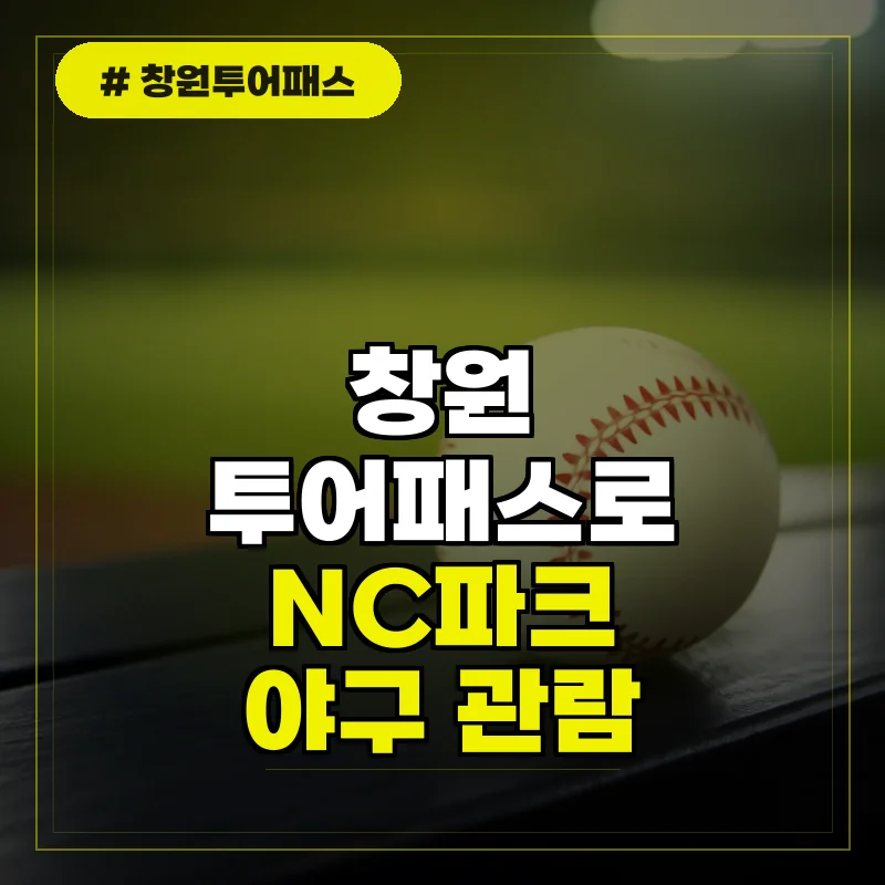 창원투어패스로 즐기는 창원 NC파크 이용 및 야구 관람 혜택